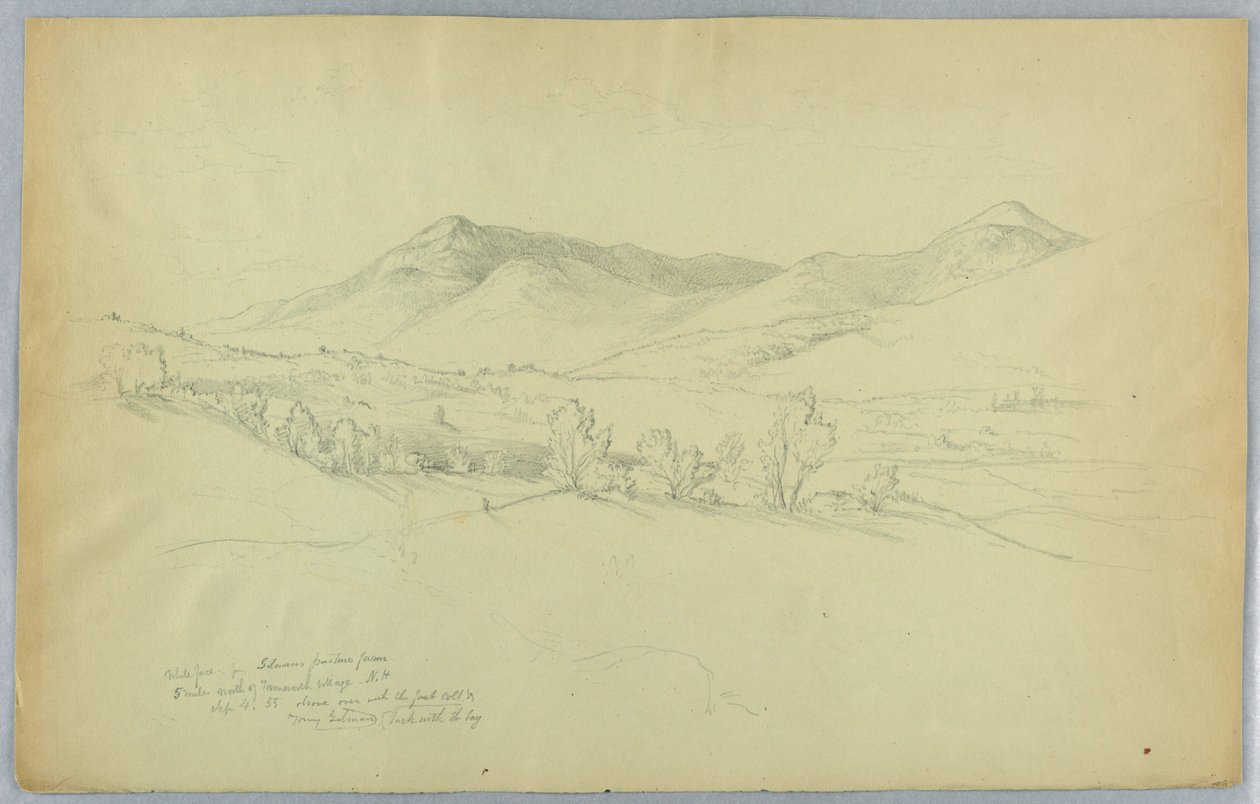 Whiteface Mountain, nord for Tamworth Village, New Hampshire af Daniel Huntington