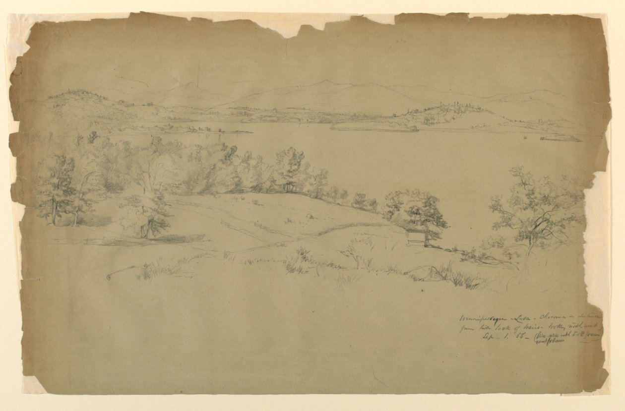 Winnipesaukee Lake, Chocorua i afstand af Daniel Huntington
