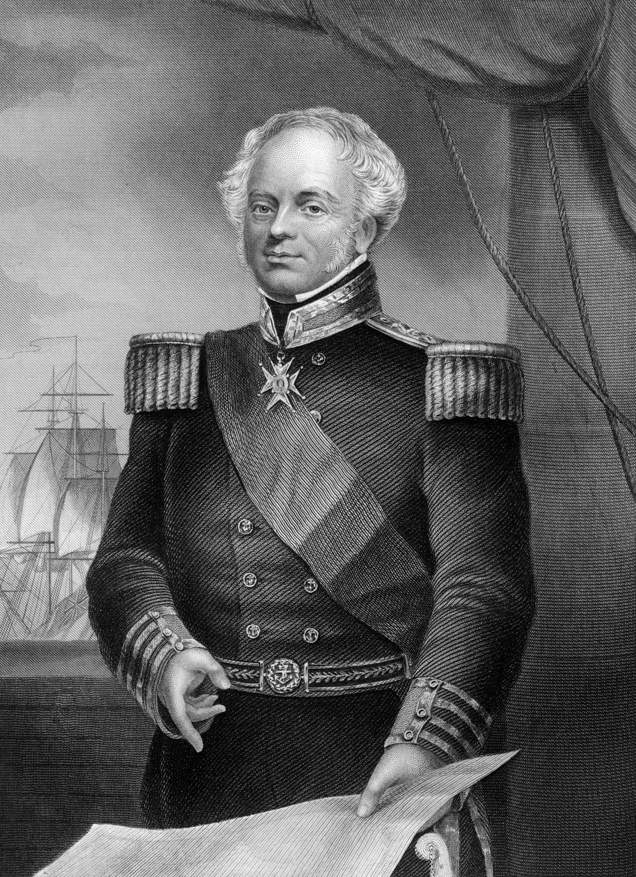Admiral Thomas Dundas d1841, britisk flådeofficer i Napoleonskrigene, 1857. af Daniel John Pound