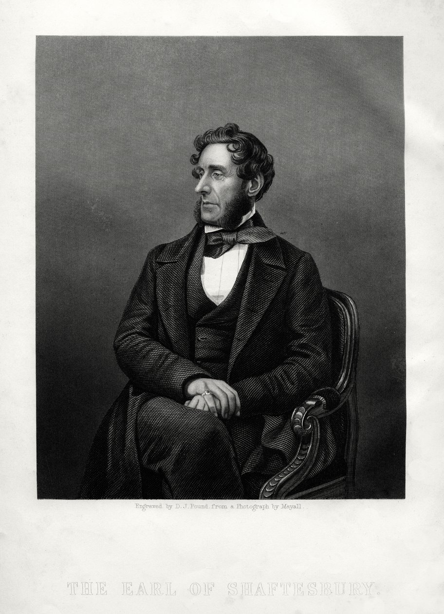 Anthony Ashley Cooper, 7. jarl af Shaftesbury, engelsk filantrop, c1880. af Daniel John Pound