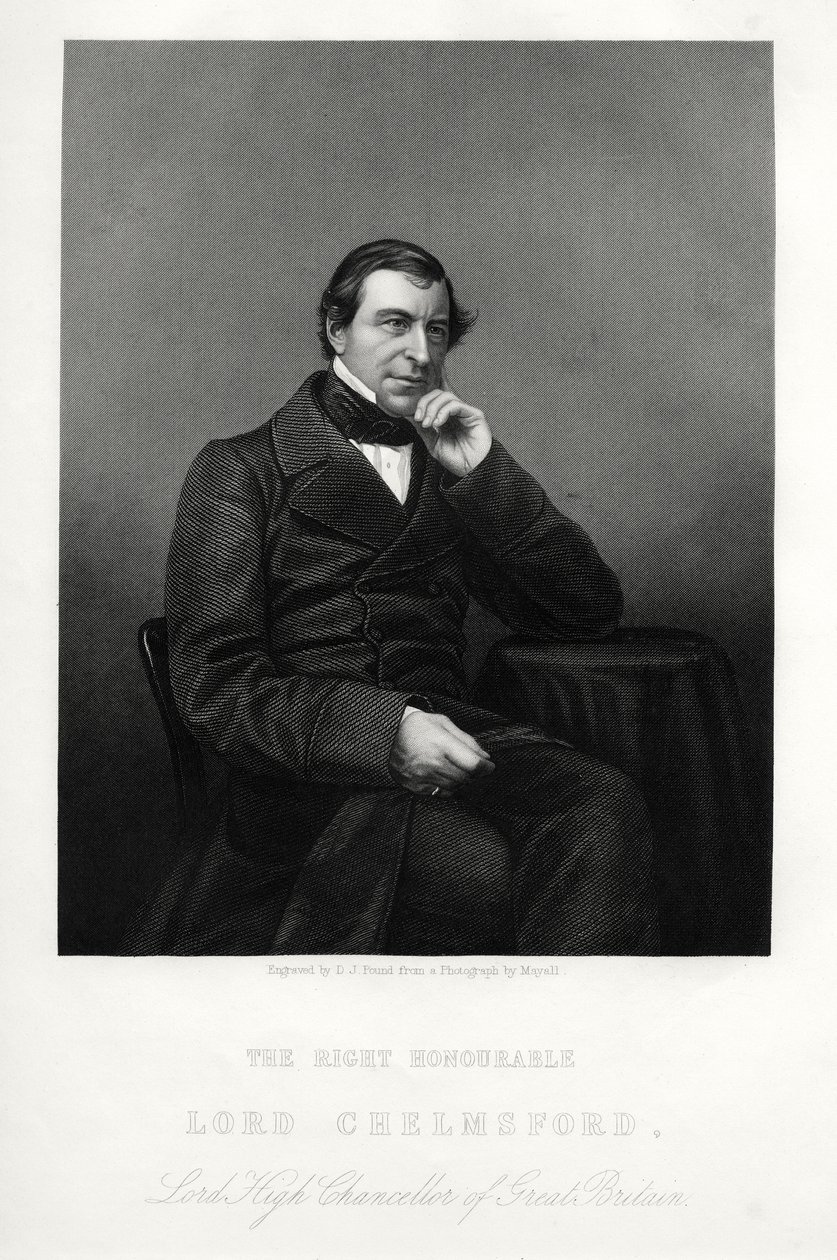 Frederic Thesiger, 1. baron Chelmsford, engelsk jurist og politiker, c1880. af Daniel John Pound