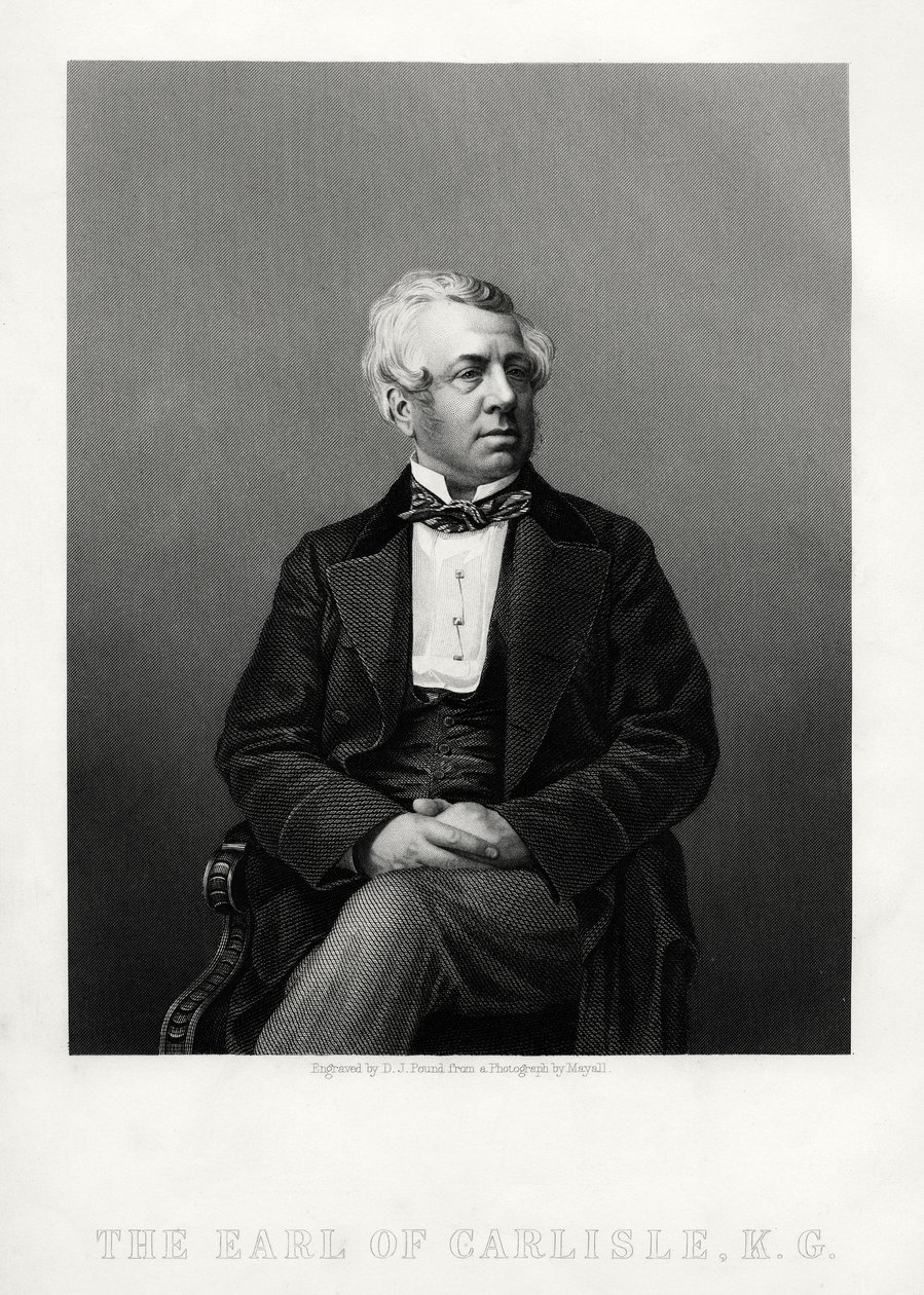George William Frederick Howard, 7. jarl af Carlisle, britisk politiker og statsmand, c1880. af Daniel John Pound