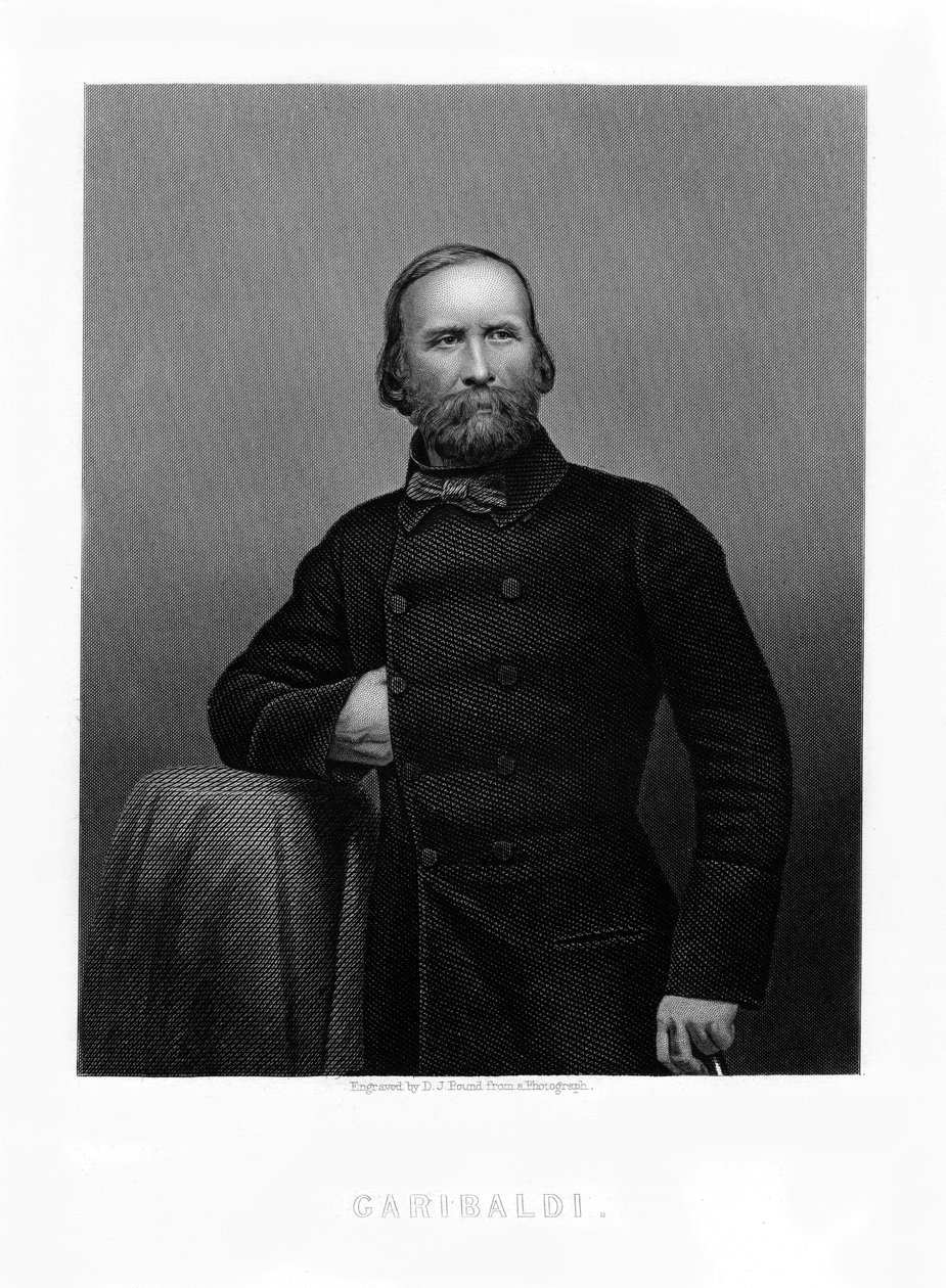 Giuseppe Garibaldi, italiensk patriot, 1800-tallet af Daniel John Pound