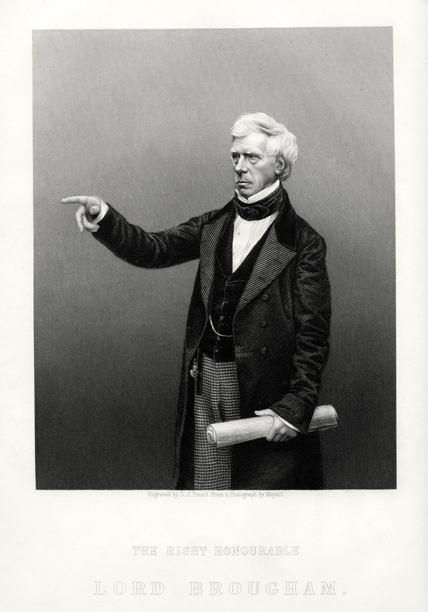 The Right Honorable Henry Brougham, Lord High Chancellor of Great Britain, c1880 af Daniel John Pound