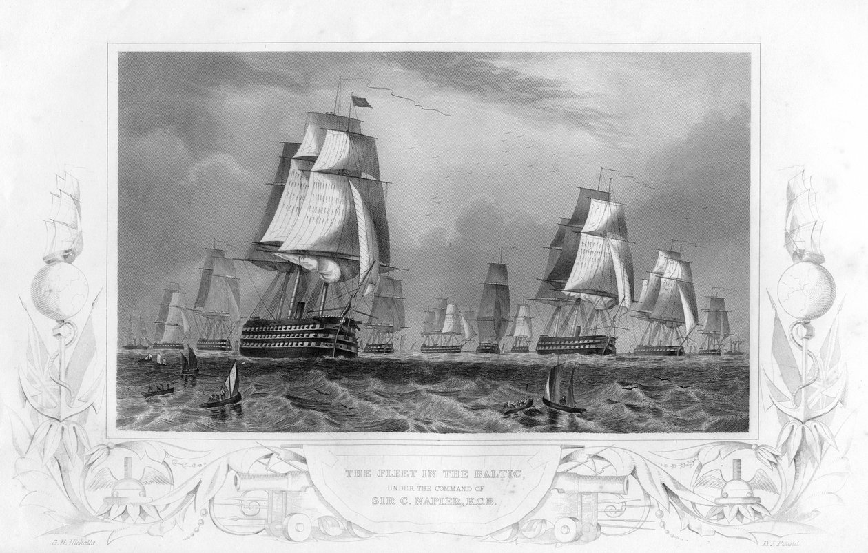 Flåden i Østersøen, under kommando af Sir Charles Napier, 1857. af Daniel John Pound