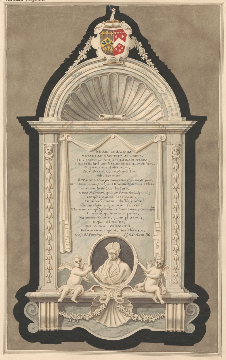 Mindesmærke for William Smith fra Cranford Church af Daniel Lysons