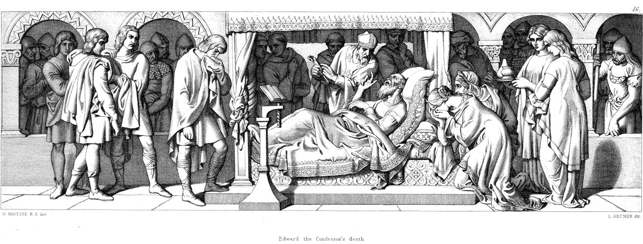Edward Bekenderens død, 1042 1866 af Daniel Maclise