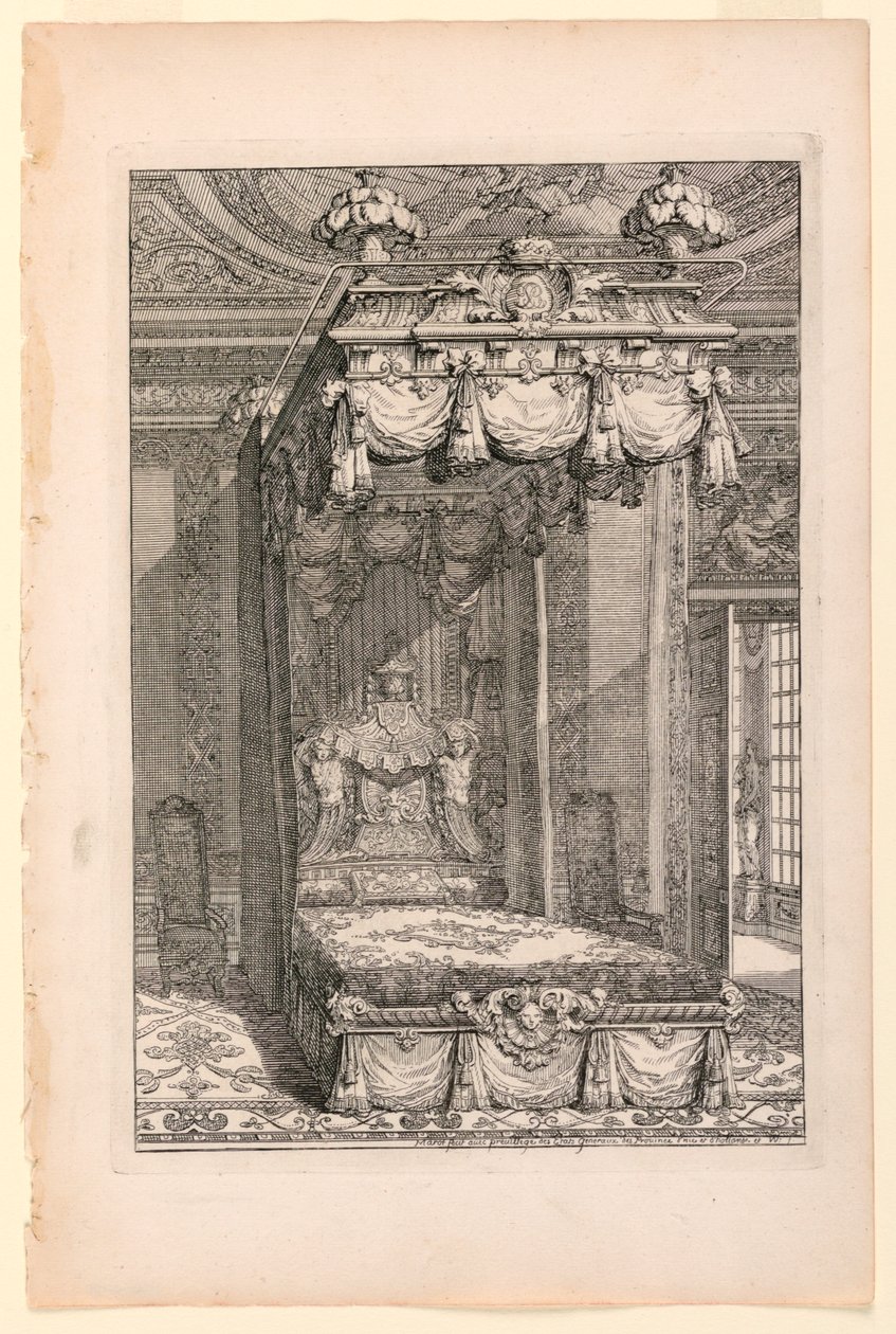Design til State Bedroom, i Second Livre d