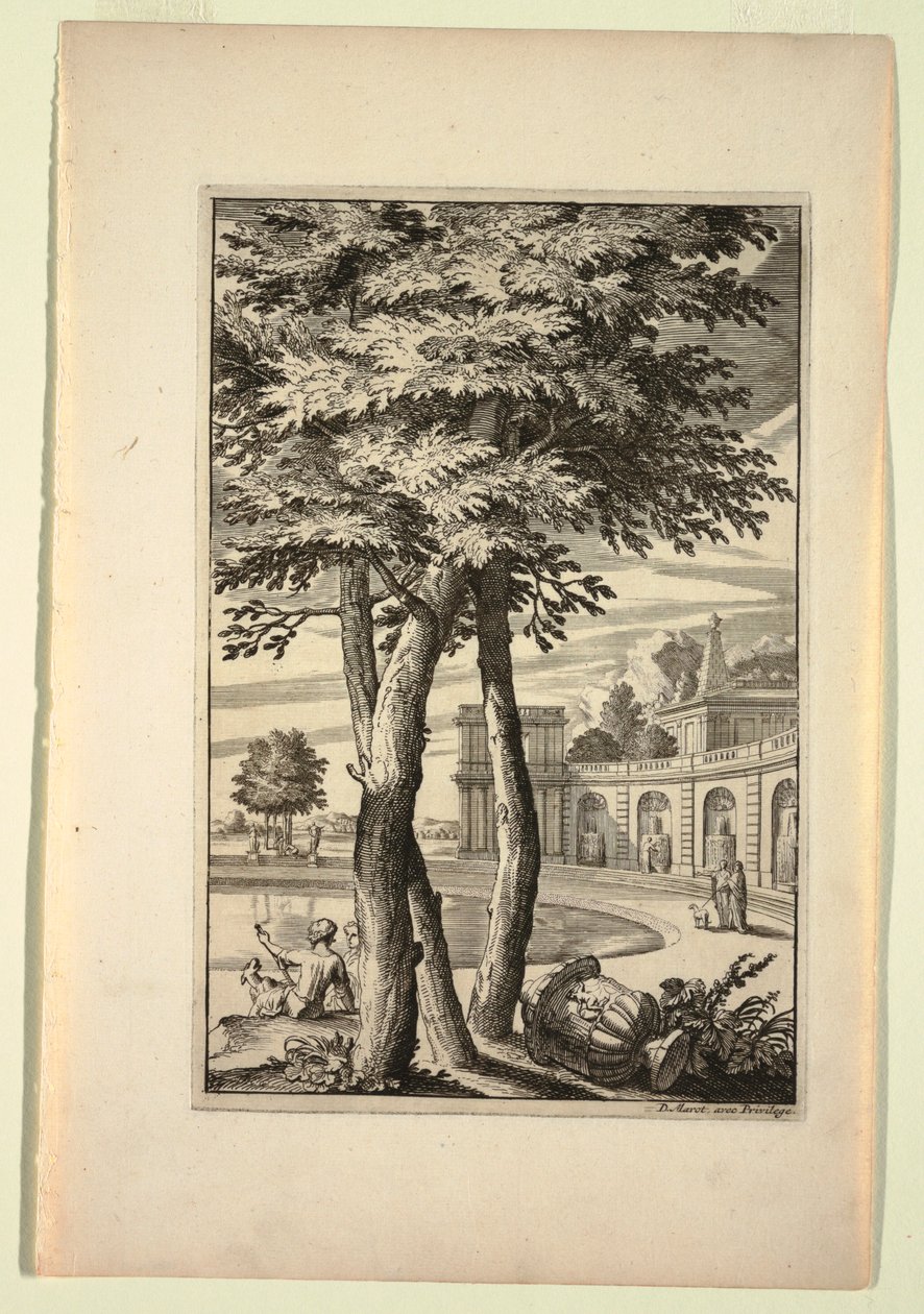 Tavle i New Book of Landscapes af Daniel Marot