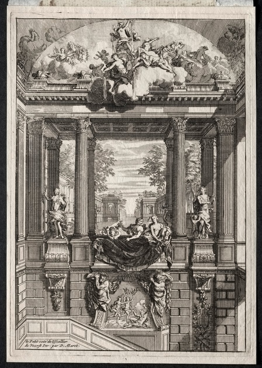Trappe ved Palace of Voorst i Holland. af Daniel Marot