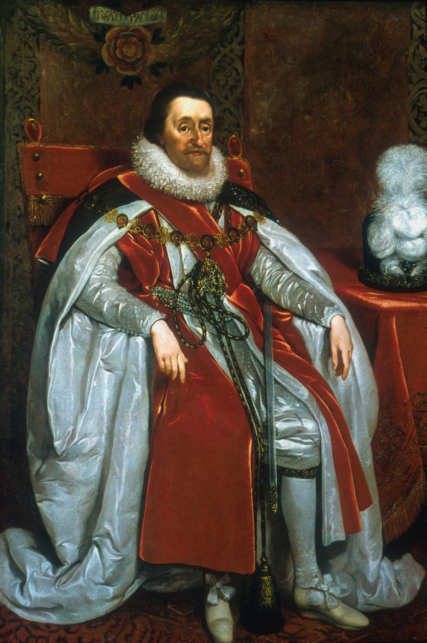 James I, konge af England og Skotland, 1621 af Daniel Mytens