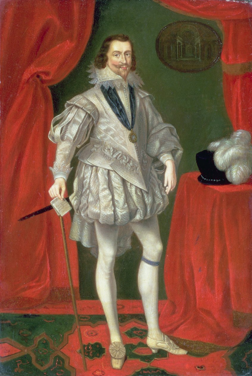 Portræt af George Villiers, 1. hertug af Buckingham af Daniel Mytens