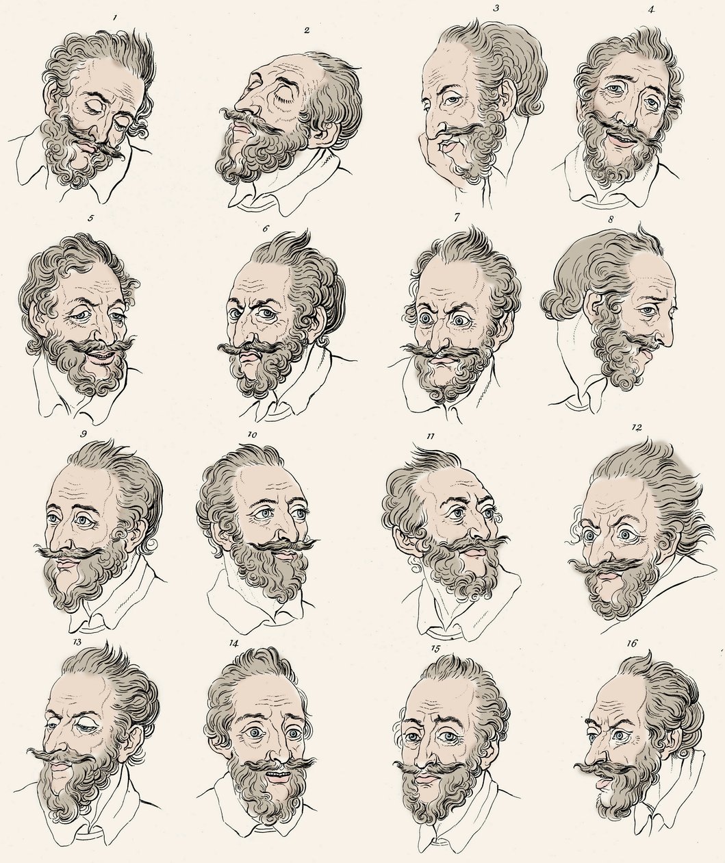 Kong Henrik IV af Frankrig (1553-1610) i "" Essays om fysiognomi, designet til at fremme viden og kærlighed til menneskeheden"" John Caspar LAVATER - Gravering efter Daniel Chodowiecki af Daniel Nikolaus (after) Chodowiecki