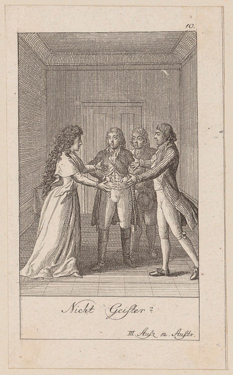 Tavle 10 til August von Kotzebues „Indianerne i England“ af Daniel Nikolaus Chodowiecki