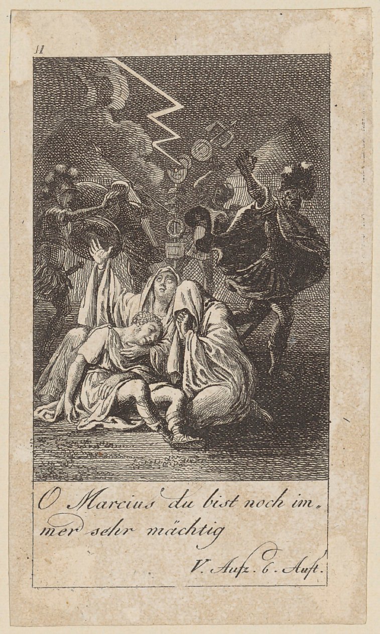 Planche 11 til Shakespeares »Coriolanus« af Daniel Nikolaus Chodowiecki