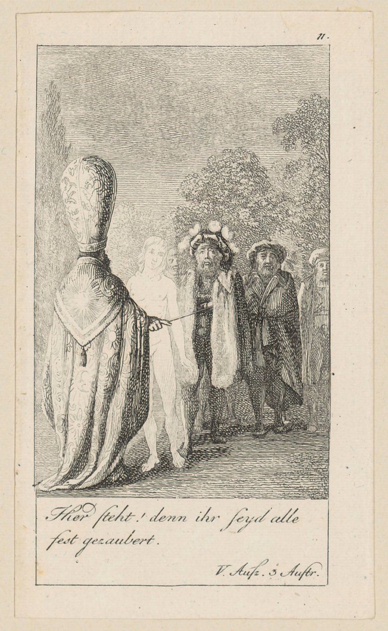 Blad 11 til Shakespeares "Stormen" af Daniel Nikolaus Chodowiecki