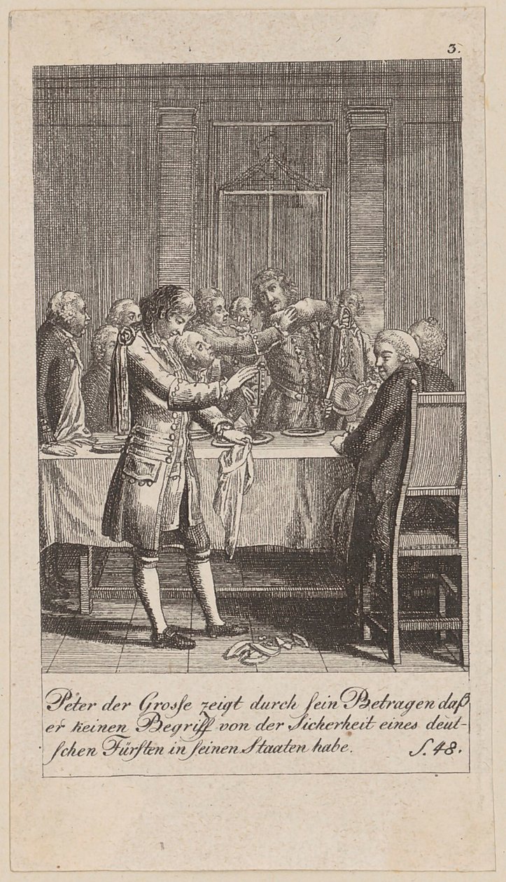 Blad 3 af serien «Brandenburgs historie» af Daniel Nikolaus Chodowiecki