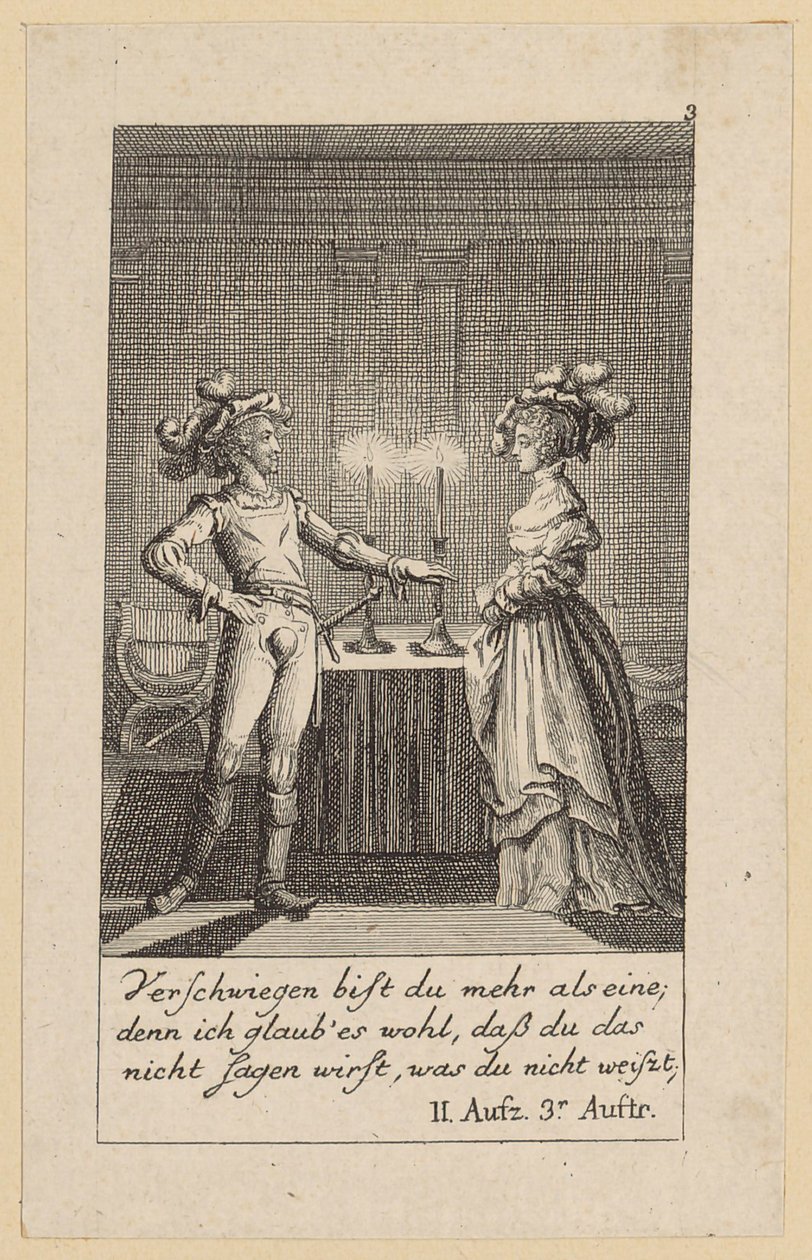 Blad 3 til Shakespeares «Kong Henrik den Fjerde» af Daniel Nikolaus Chodowiecki