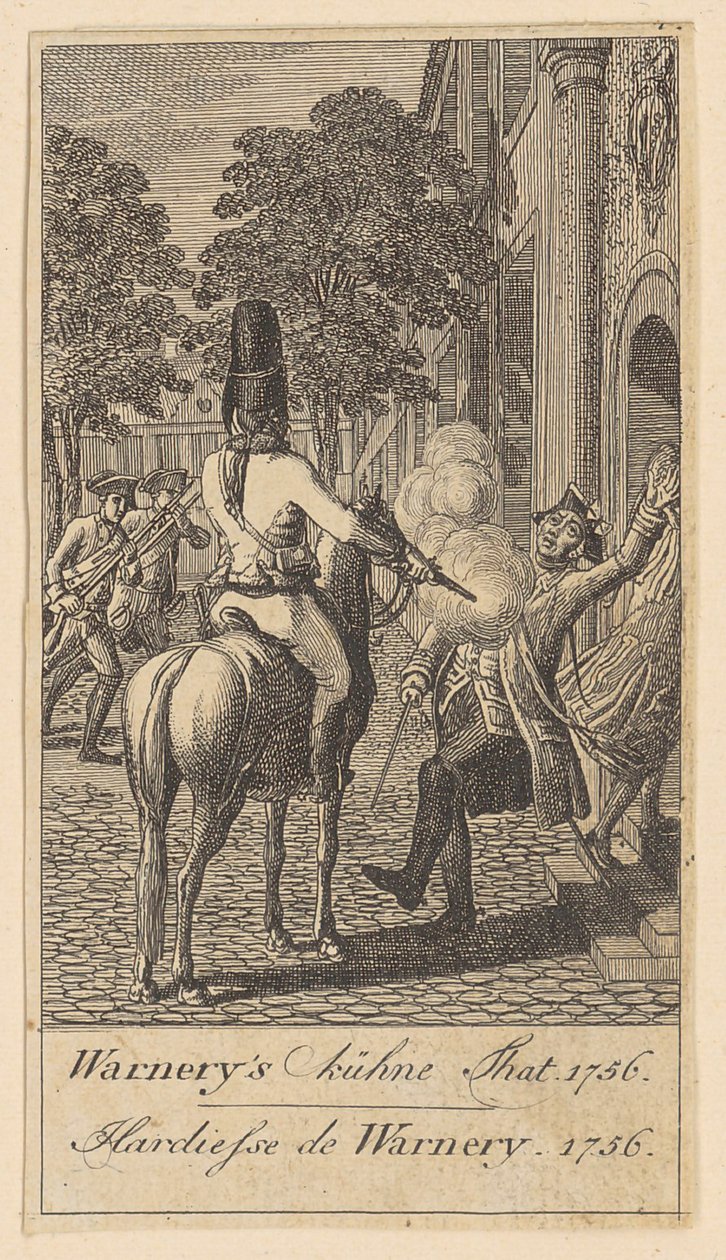 Blad 4 af "Brandenburgske krigsscener" af Daniel Nikolaus Chodowiecki