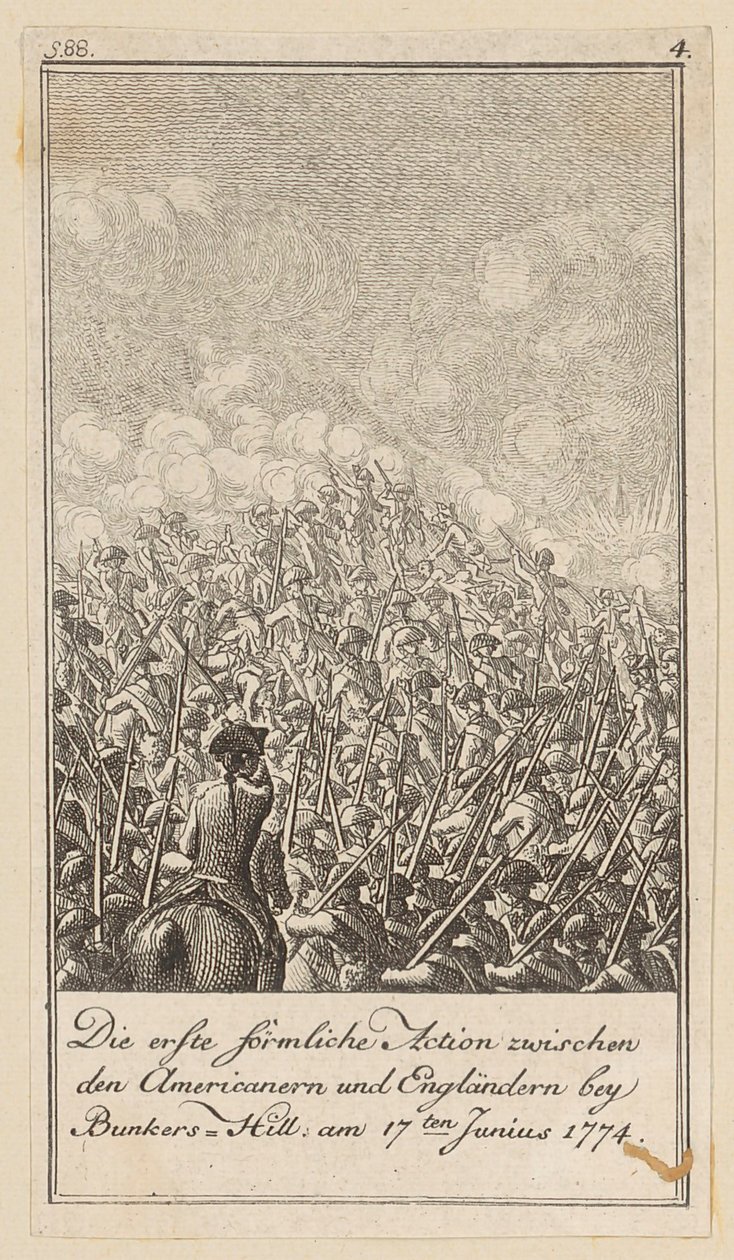 Blad 4 i serien til afhandlingen «Historien om revolutionen i Nordamerika» af M. C. Sprengel. af Daniel Nikolaus Chodowiecki