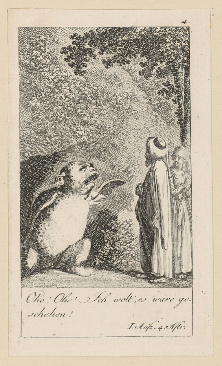 Tavle 4 til Shakespeares «Stormen» af Daniel Nikolaus Chodowiecki