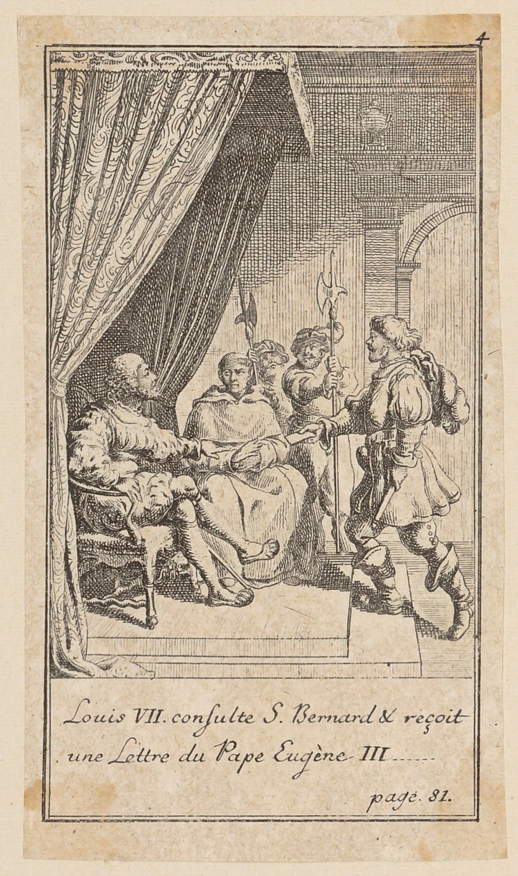 Blad 4 til „Historie de Croisades“ af Joh. Christoph Mayer af Daniel Nikolaus Chodowiecki