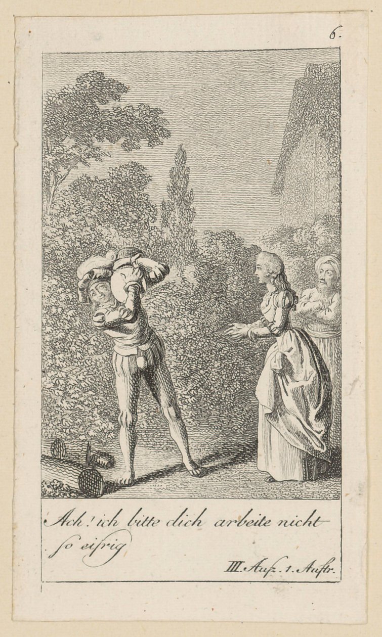 Blad 6 til Shakespeares "Stormen" af Daniel Nikolaus Chodowiecki