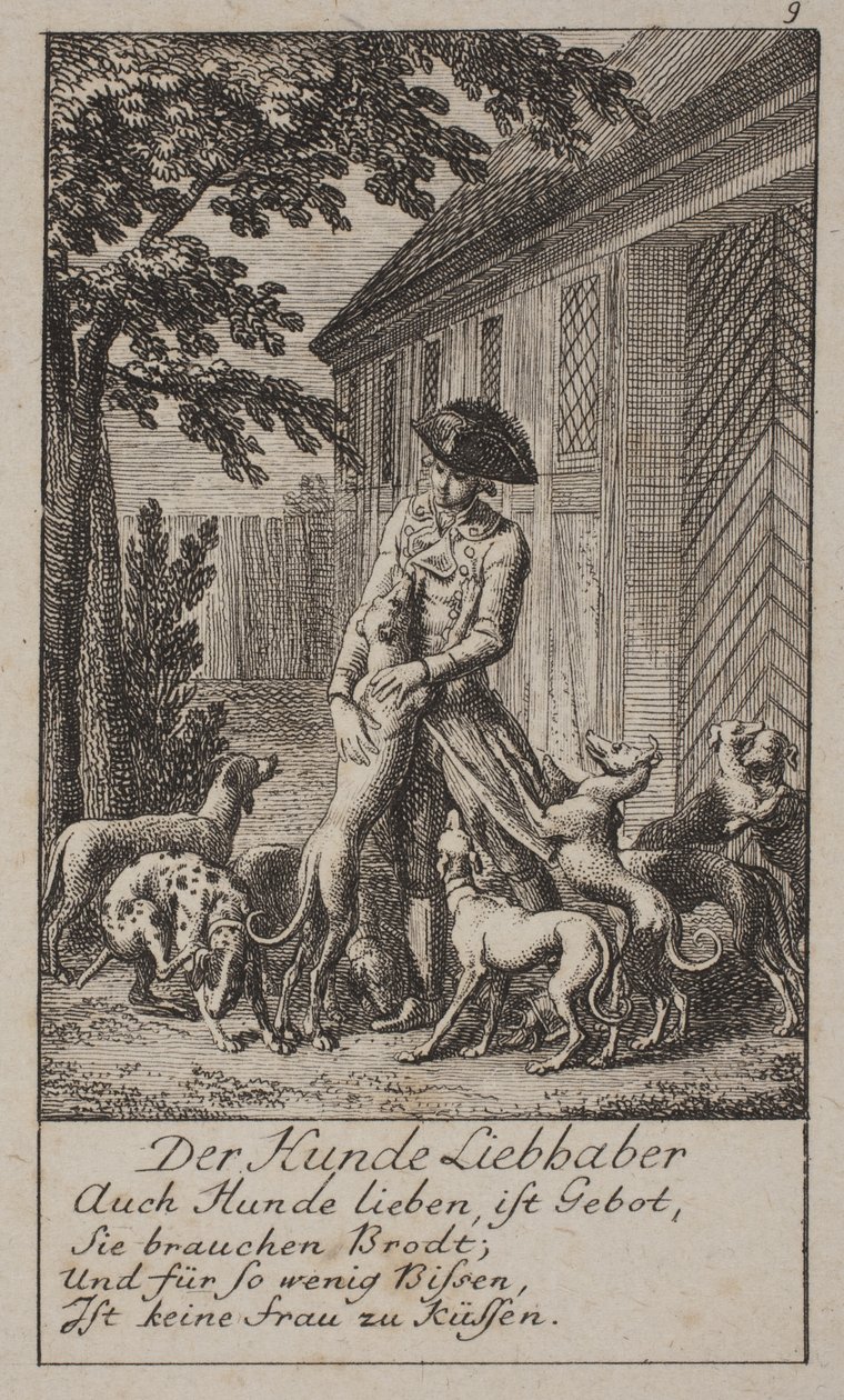 "Hundeelskeren" af Daniel Nikolaus Chodowiecki