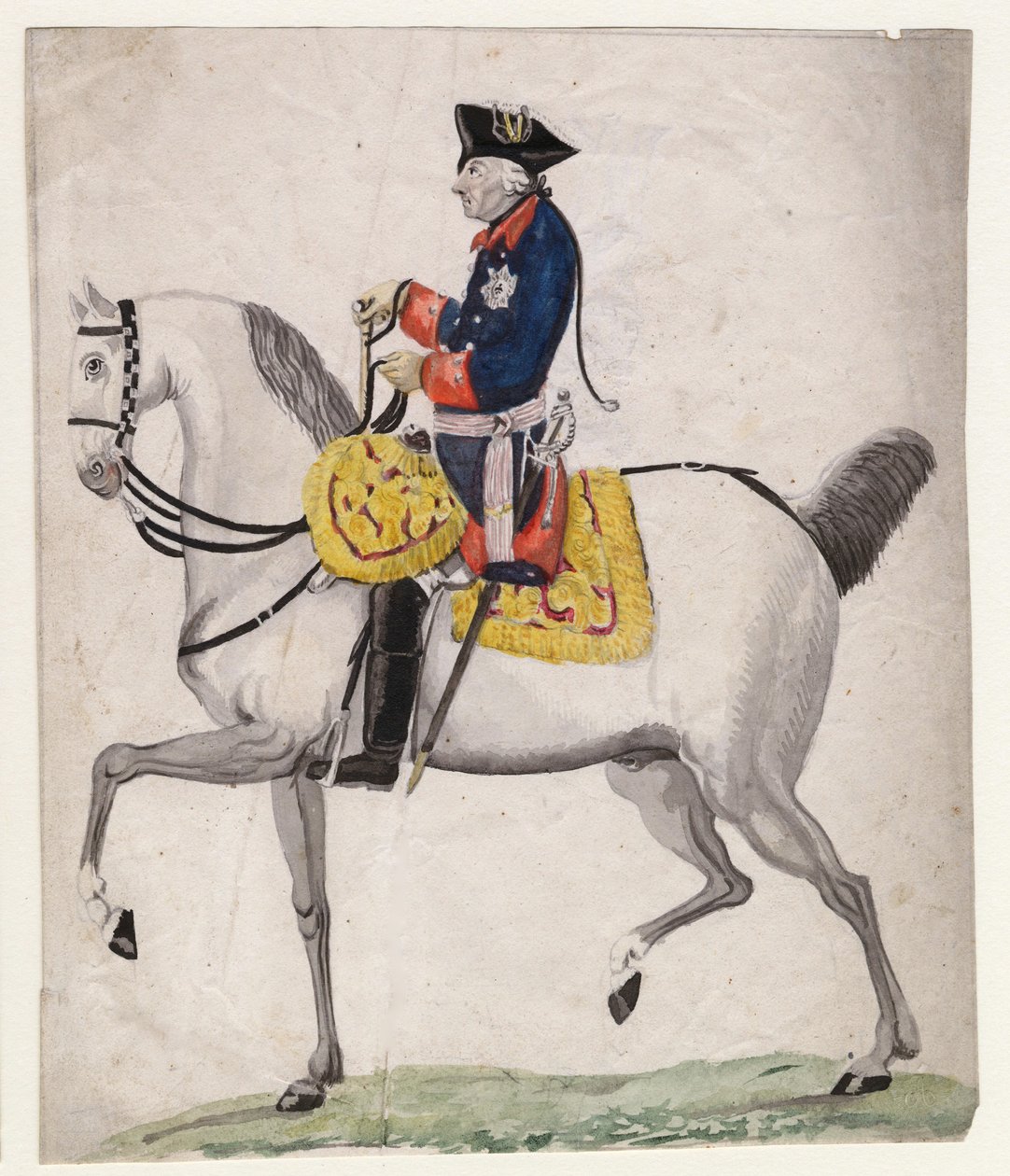 Frederic II de Prusse dit Frederic le Grand - Frederik II af Preussen - Chodowiecki, Daniel Nikolaus af Daniel Nikolaus Chodowiecki
