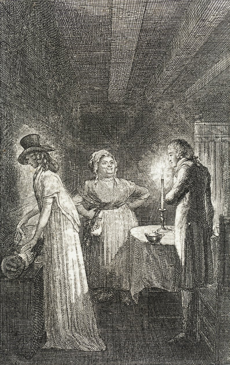 Illustration til „Beckers almanak for 1799“ af Daniel Nikolaus Chodowiecki