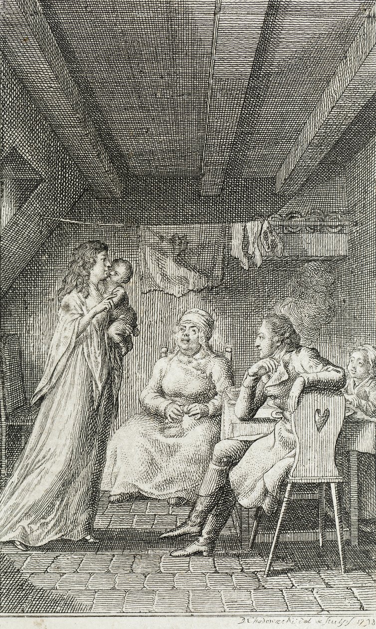 Illustration til »Beckers almanak for 1799« af Daniel Nikolaus Chodowiecki