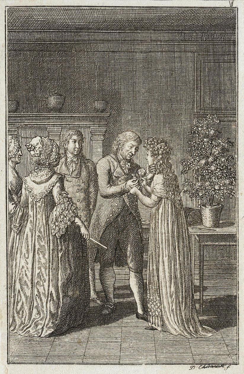 Illustration til «Beckers almanak for 1800» af Daniel Nikolaus Chodowiecki