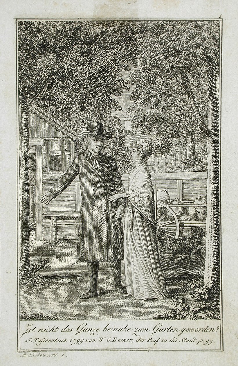 Illustration til Beckers lommebog fra 1799 af Daniel Nikolaus Chodowiecki