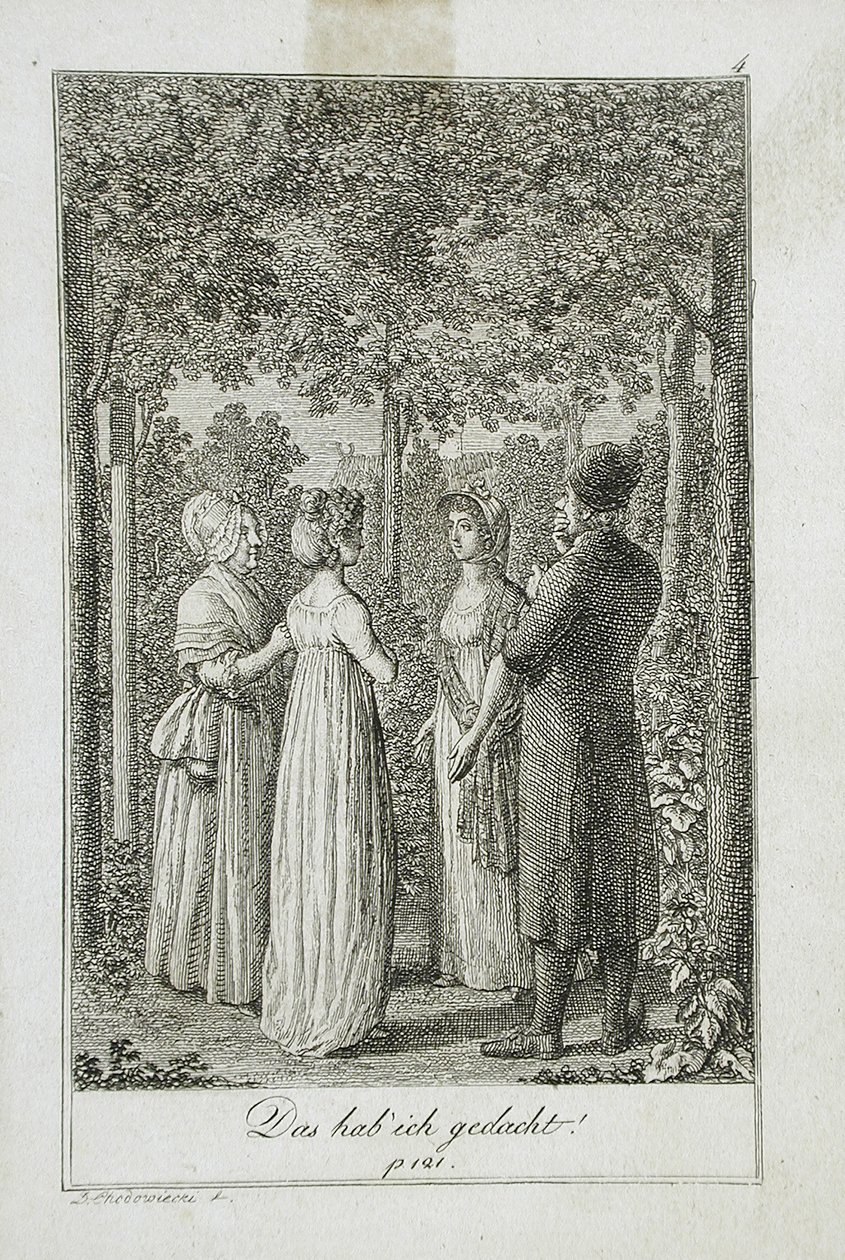 Illustration til Beckers lommebog fra 1799 af Daniel Nikolaus Chodowiecki