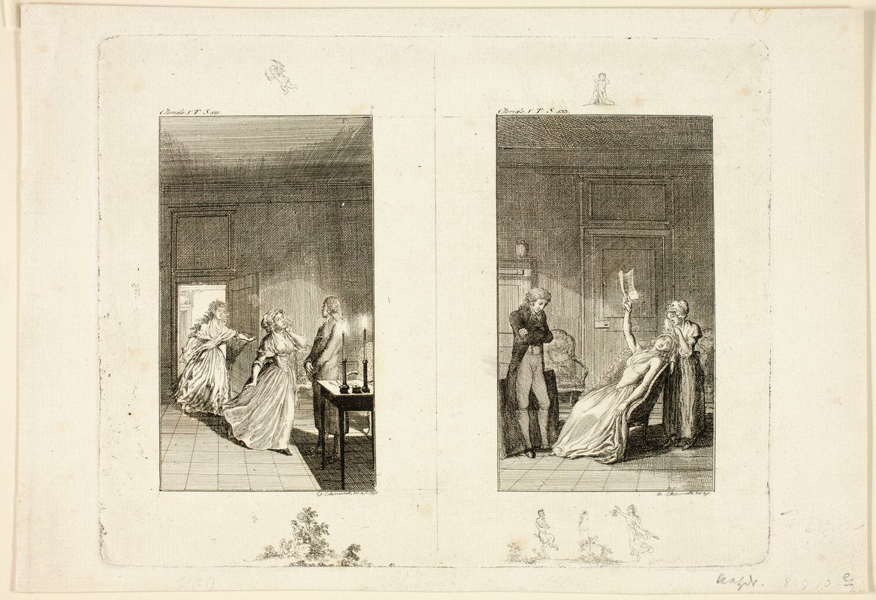 Illustration til Samuel Richardsons »Clarissa« af Daniel Nikolaus Chodowiecki