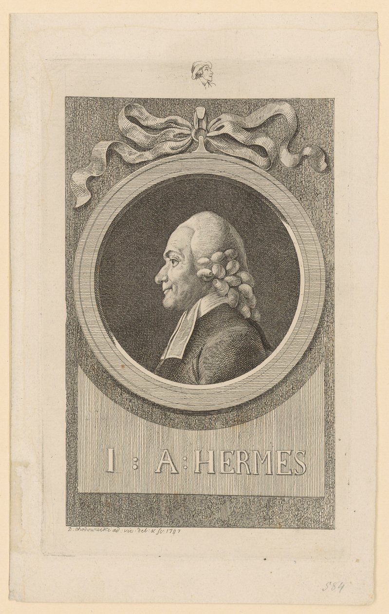 Portræt af Ioh. Aug. Hermes af Daniel Nikolaus Chodowiecki