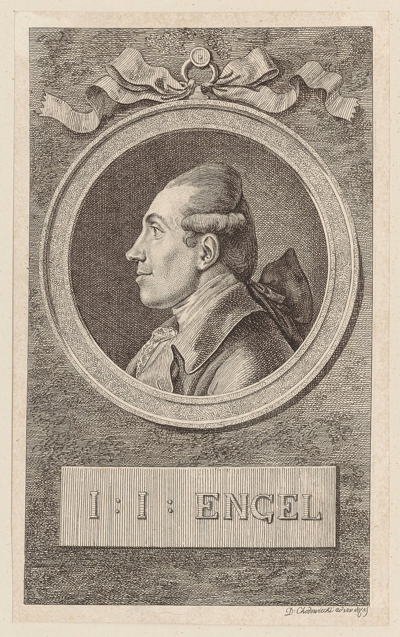 Portræt af Johann Jakob Engel af Daniel Nikolaus Chodowiecki