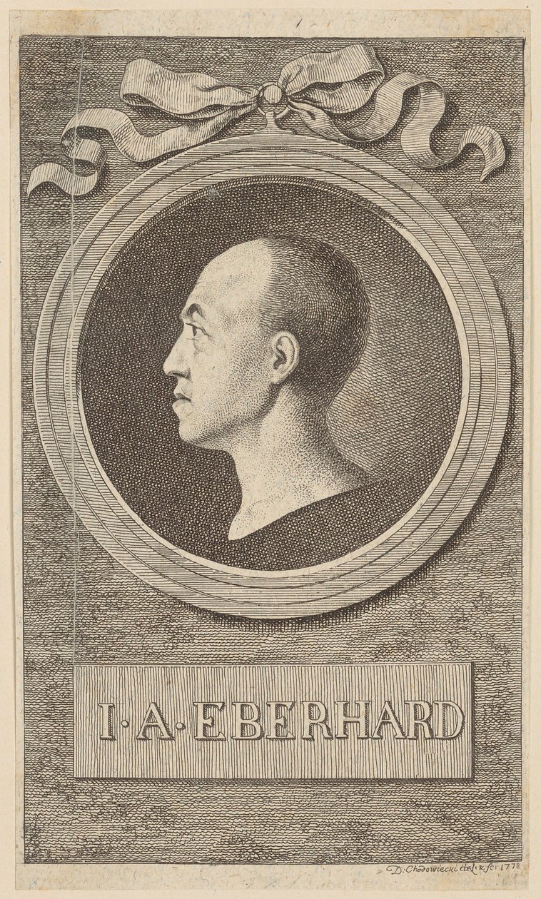 Portræt af prof. J. A. Eberhard af Daniel Nikolaus Chodowiecki