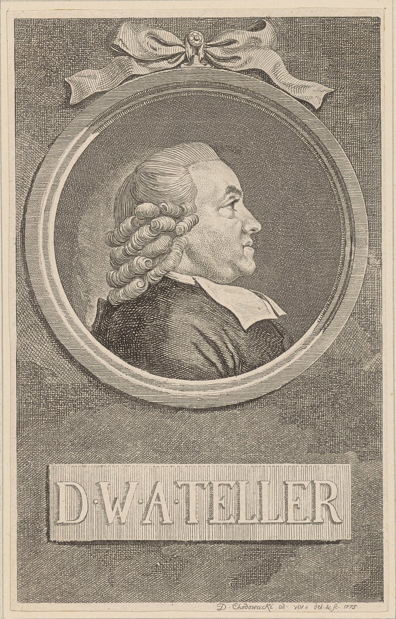 Portræt af Wilhelm Abraham Teller af Daniel Nikolaus Chodowiecki
