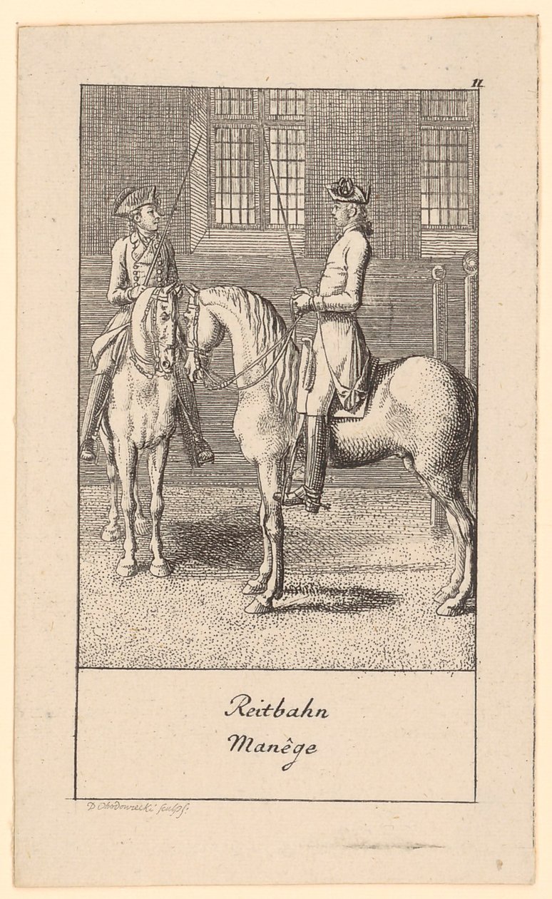 Ridebane af Daniel Nikolaus Chodowiecki