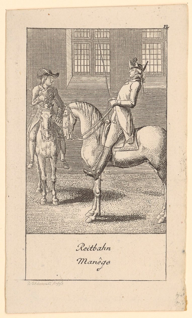 Ridebane af Daniel Nikolaus Chodowiecki