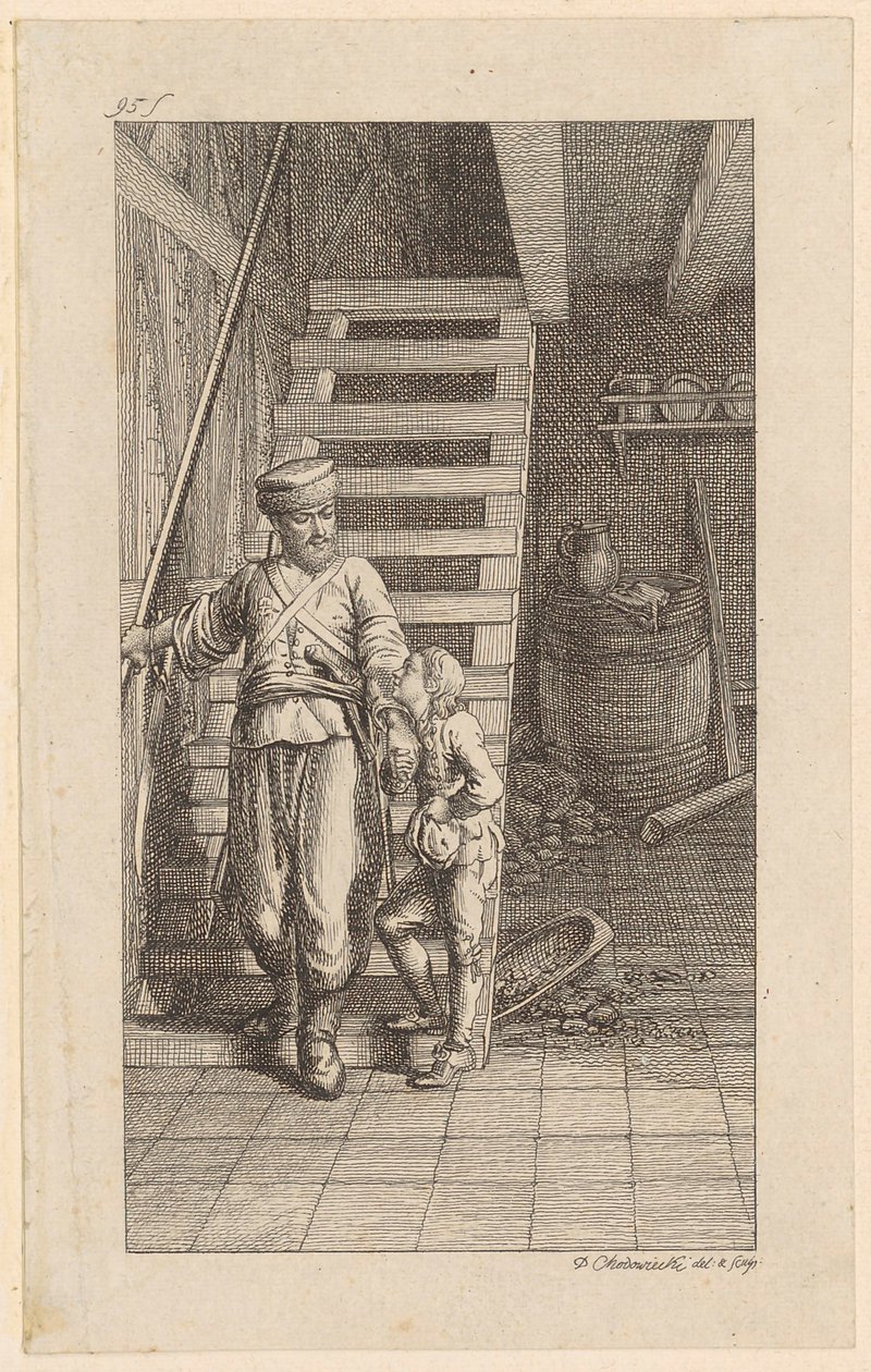 Titelkobberstik til Schummels „Wilhelm von Blumenthal“, første del af Daniel Nikolaus Chodowiecki