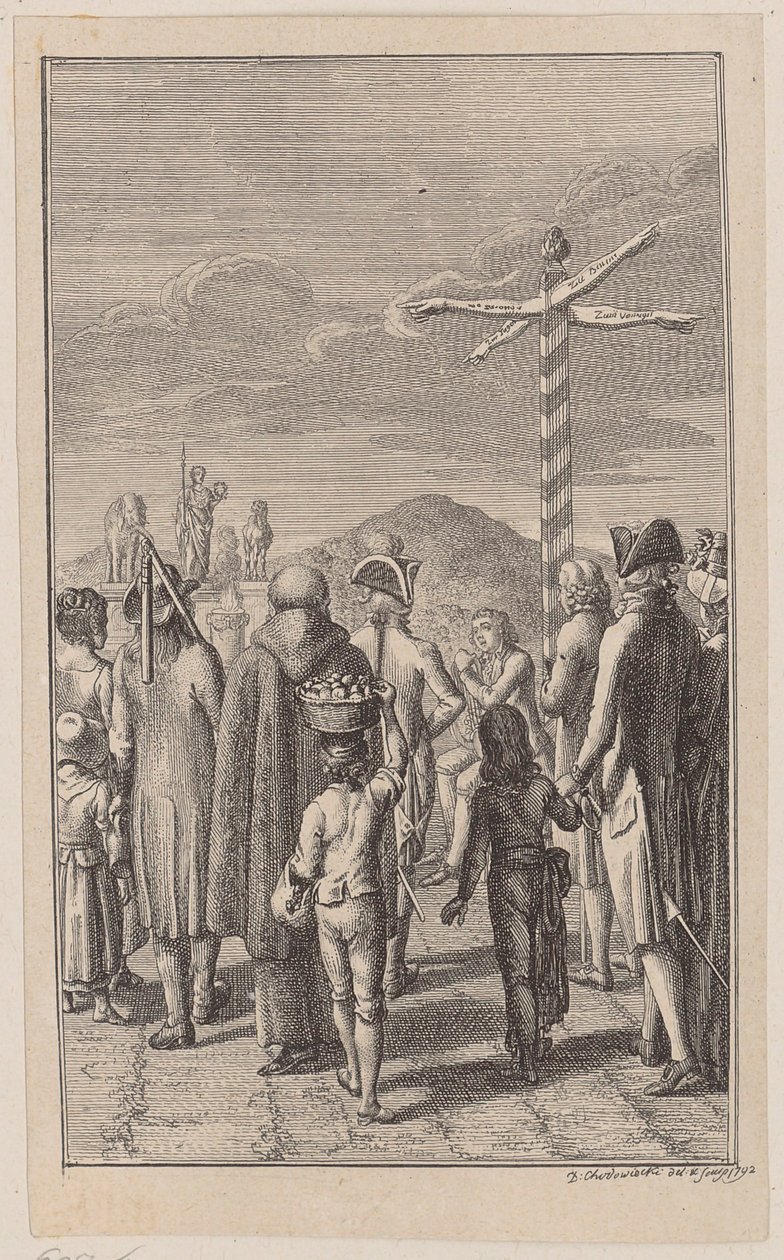 Kobberplade til Wiesingers »Gedichte« af Daniel Nikolaus Chodowiecki