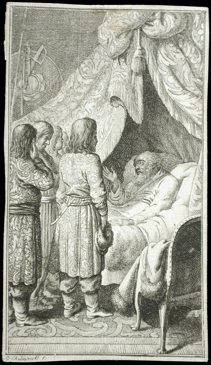 Forside til »Katherines historie« af Daniel Nikolaus Chodowiecki