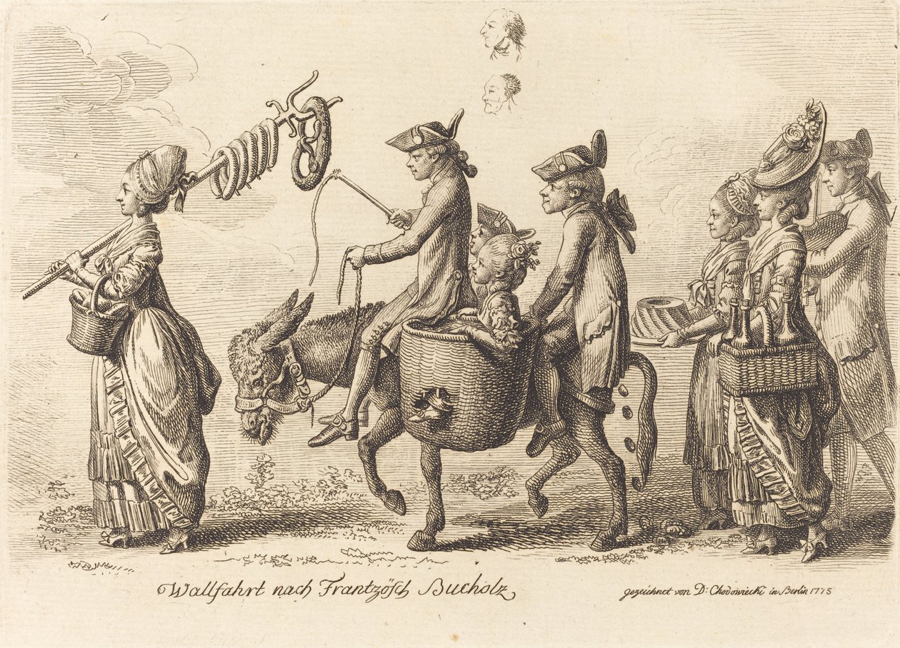Pilgrimsrejse til French Bucholz (Pilgrimsrejse til French Bucholz) af Daniel Nikolaus Chodowiecki