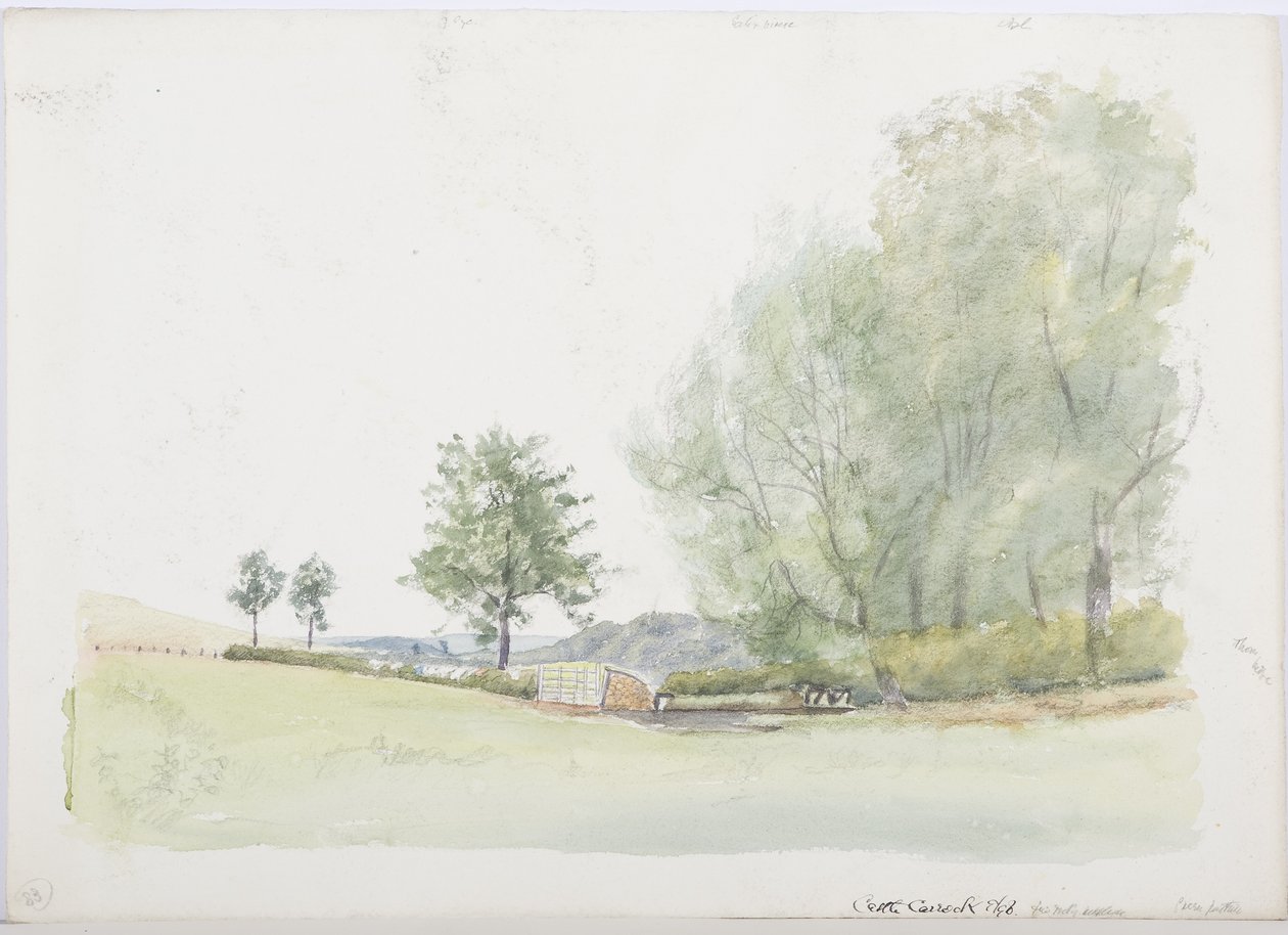 ca. 1916 (blyant og wc på papir) af Daniel Oliver