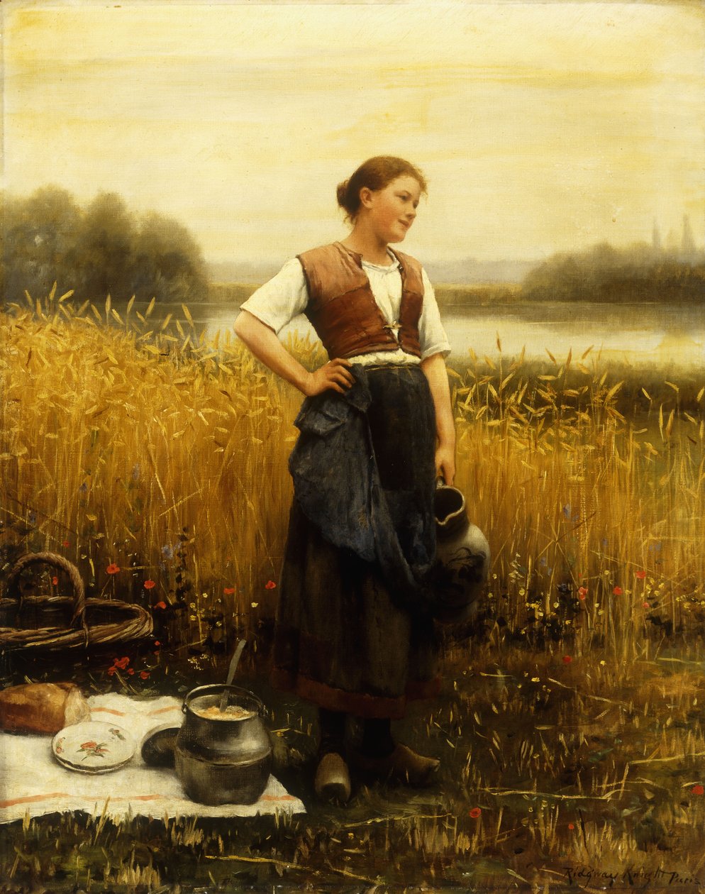 En høstfrokost af Daniel Ridgway Knight