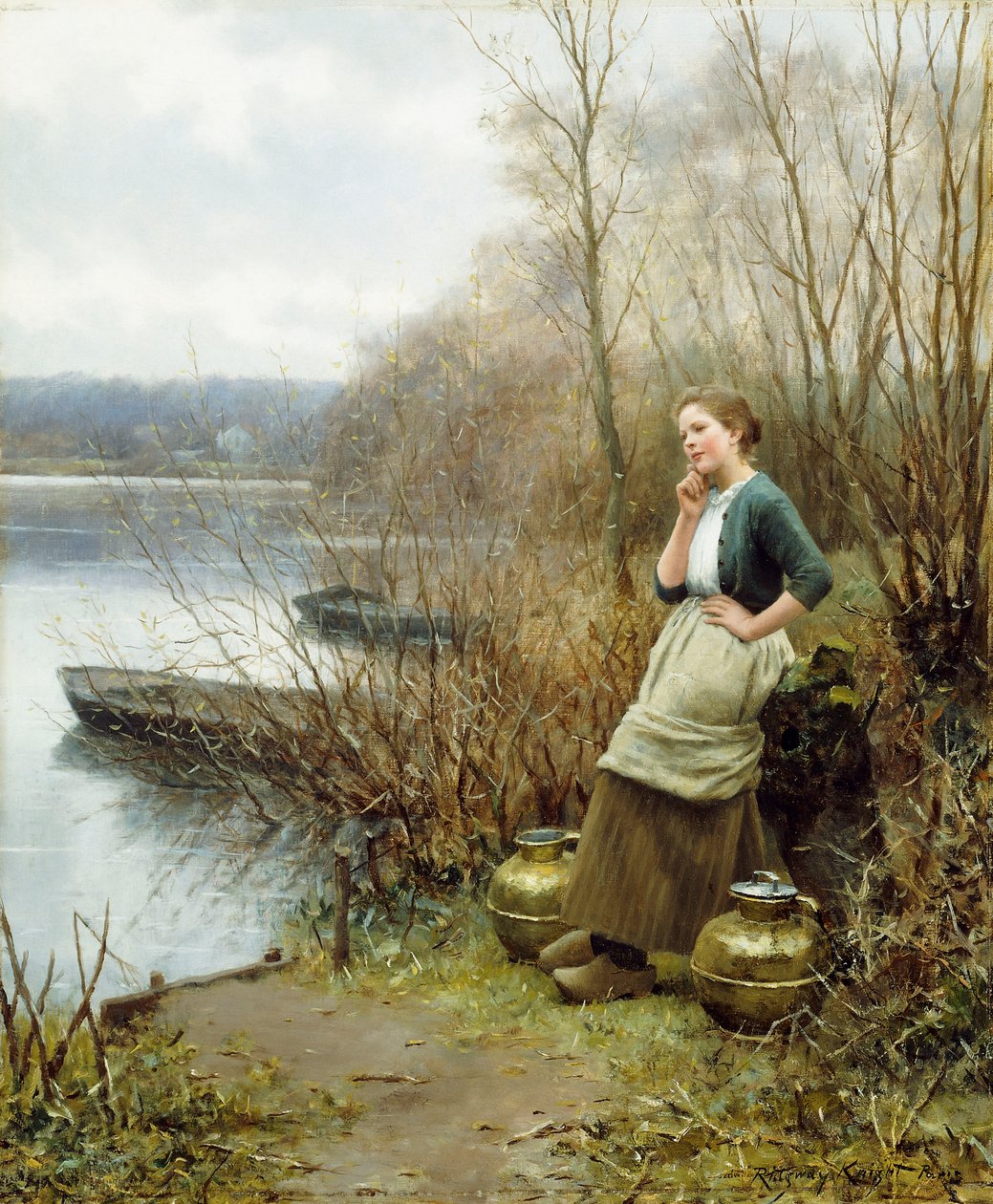 En dejlig tanke, af Daniel Ridgway Knight