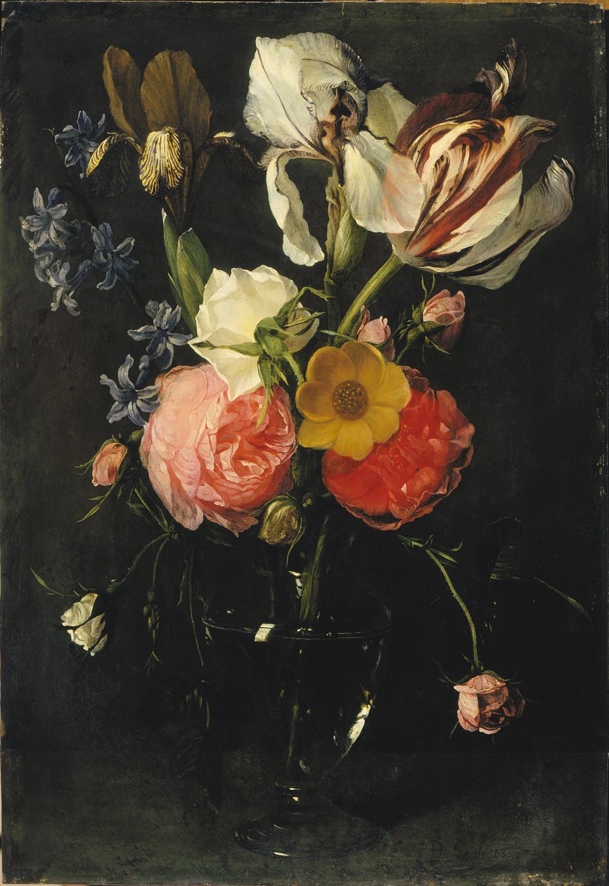 Blomster i en vase. af Daniel Seghers