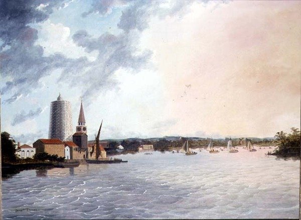 En regatta i Battersea (olie) af Daniel Turner